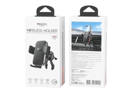 YESIDO C318 15W Wireless Car Phone Holder Charger (4)