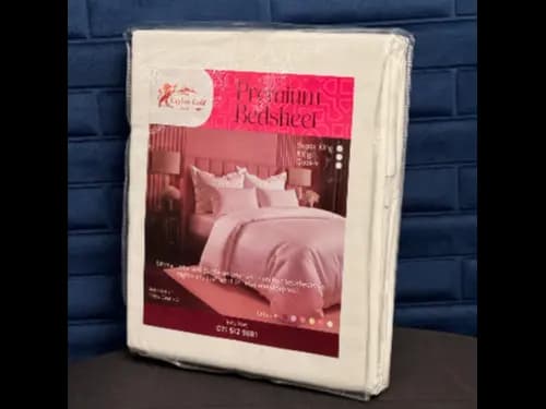 Ceylon Gold Tc300 premium super king size bedsheet