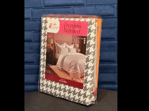 Ceylon Gold Tc300 premium queen size bedsheet