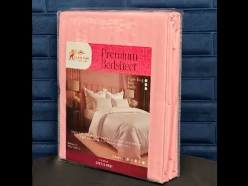Ceylon Gold Tc300 premium super king size bedsheet