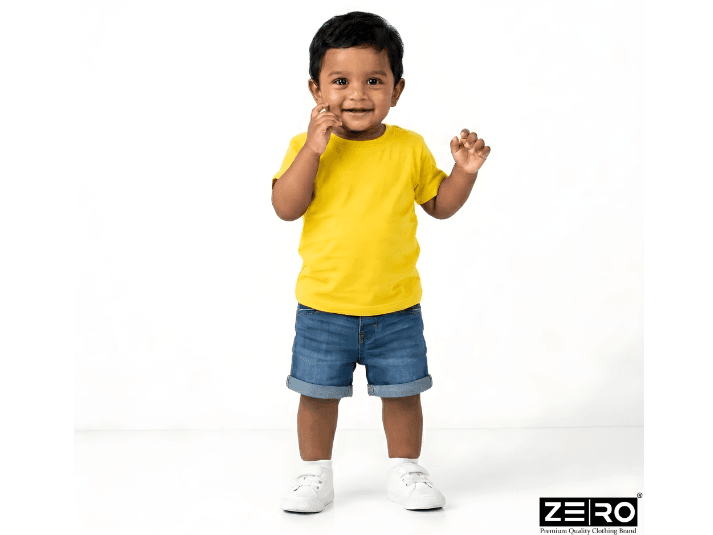 Pure Cotton SoftTouch Cloud Baby Boy Plain T-Shirt (3)