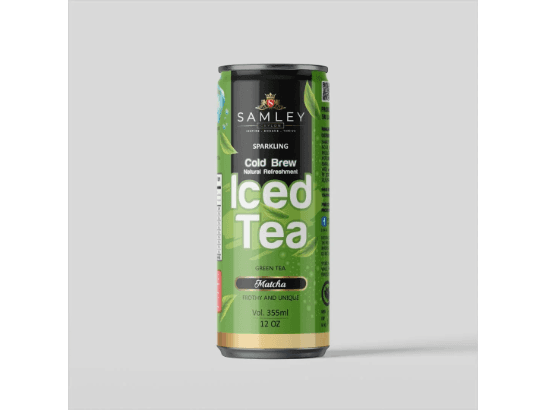 Samley Matcha Sparkling Iced Tea - 355ml