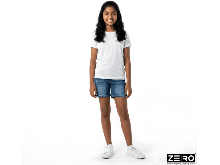 Teens Plain T Shirts Kids Premium Plain T-Shirt For Girl (2)