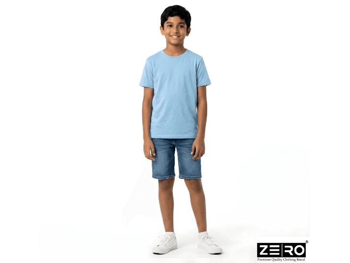 Teens Plain T Shirts Kids Premium Plain T-Shirt For Boy