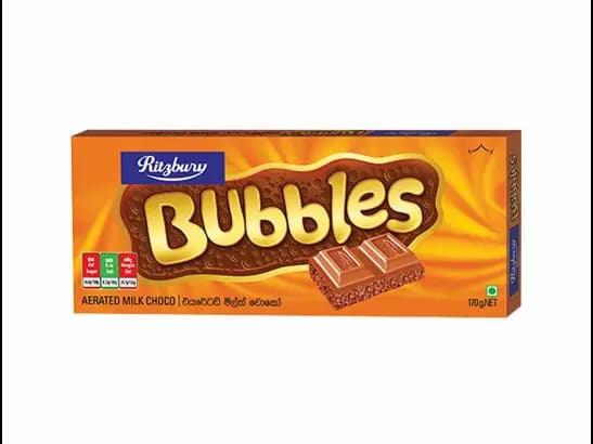 Ritzbury Bubbles Chocolate 170g