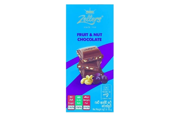 Zellers Fruit & Nut Chocolate 50G