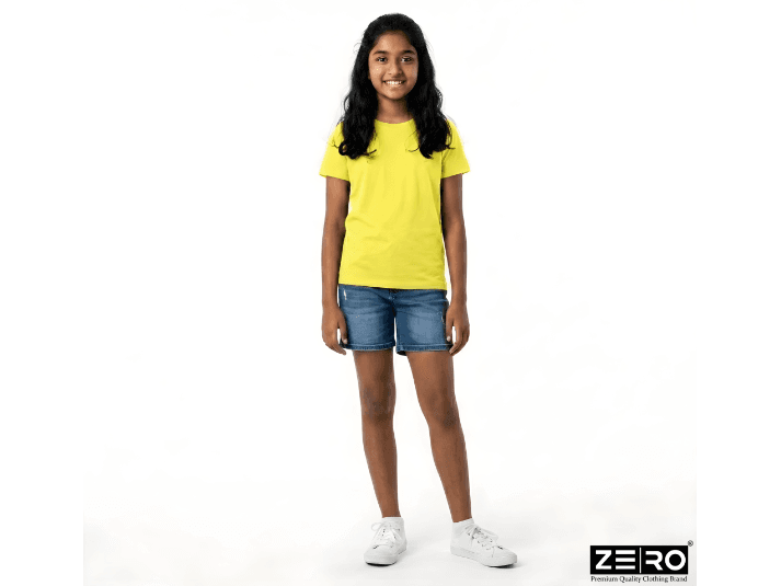 Teens Plain T Shirts Kids Premium Plain T-Shirt For Girl (5)