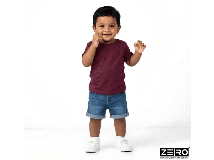Pure Cotton SoftTouch Cloud Baby Boy Plain T-Shirt (5)
