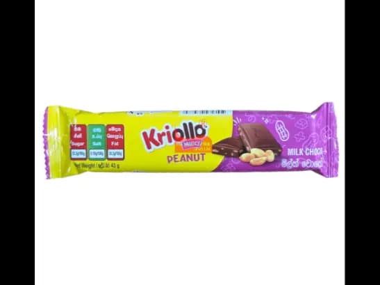 Kriollo Milky Peanut Milk Choco 43g
