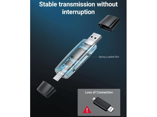 UGREEN 3.0 TF/SD Type-C and USB Multifunction Card Reader – CM304 – 80191 – 1 Year Warranty (4)