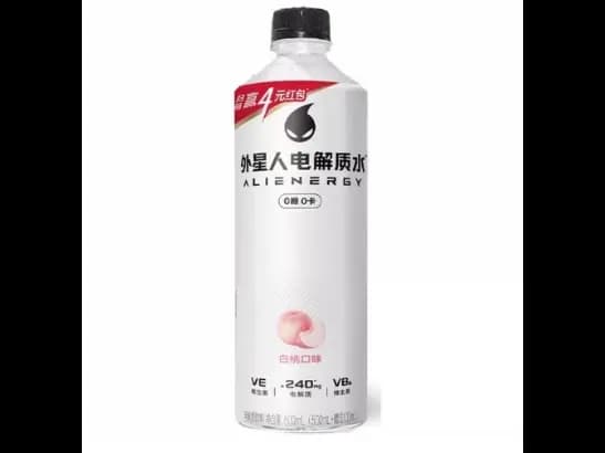 Alienergy peach drink