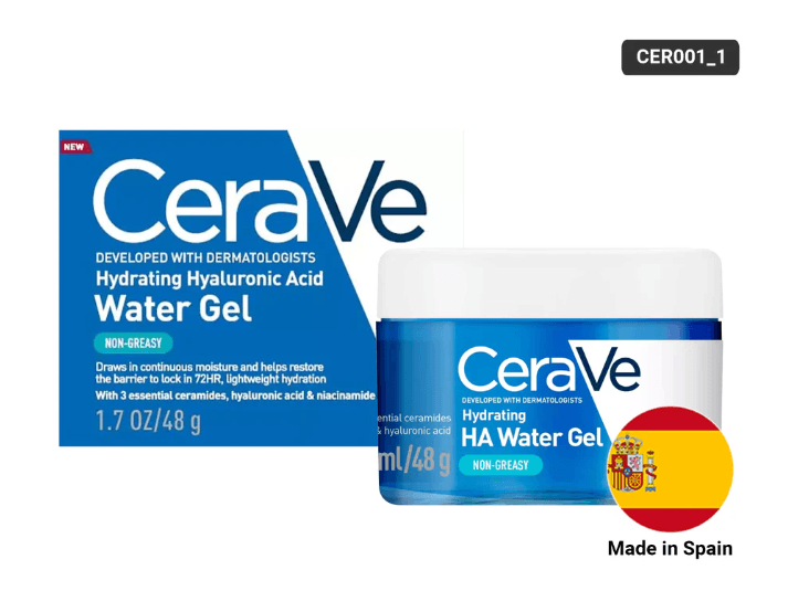 Cerave Hydrating HA Water Gel Oil-Free Face Moisturizer 48g- SPAIN