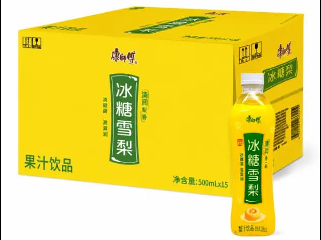 Master Kong Pear Juice Drink with Rock Sugar 500ml×15 Bottles