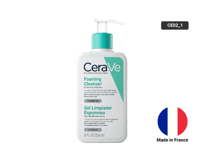 Cerave Foaming Cleanser for Normal to Oily Skin 236ml - FRANCE