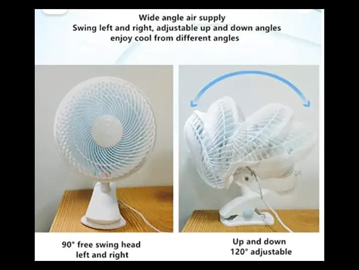 Cyber 2 In 1 Clip And Table Fan 20W CYCF-889 Blue With White Oscillating with warranty (2)