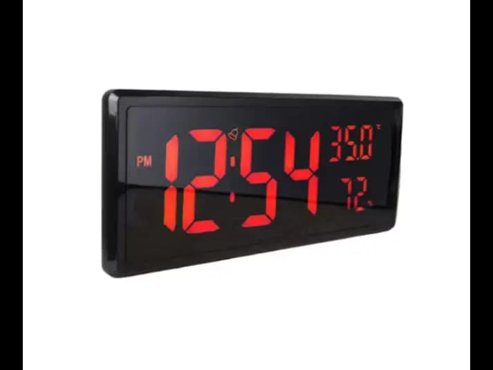 LARGE Digital LED Alarm Clock – Model 3808L (GREEN Display with Backlight)