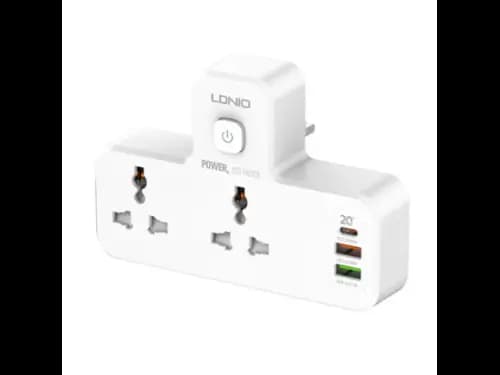 LDNIO SC2311 2 Port with 1 USB-C and 2 USB-A Power Socket UK Plug (2)