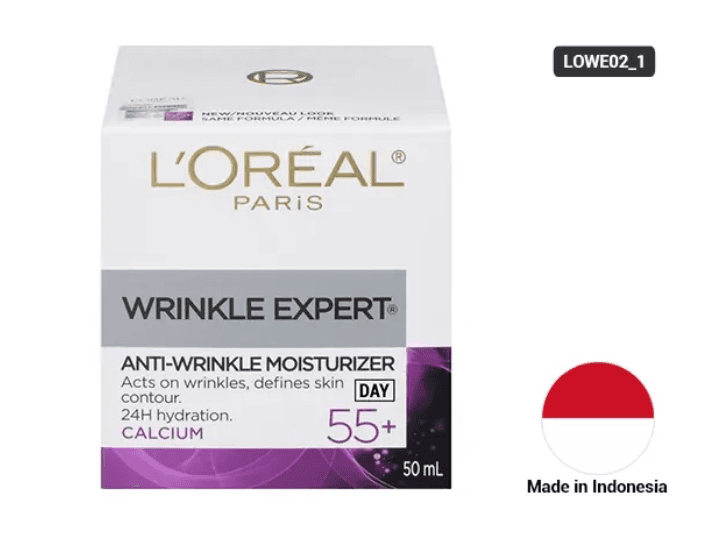 Loreal Wrinkle Expert Anti Wrinkle Cream 55+ 50ml - INDONESIA