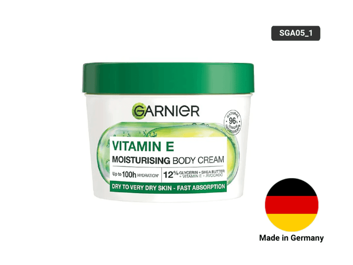 Garnier Vitamin E Moisturising Body Cream 380ml- GERMANY