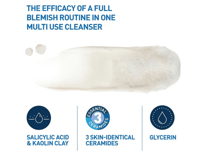 Cerave Blemish Clay to Foam Cleanser 118ml- FRANCE (5)