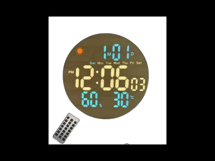 Gaosiio DS-5853L SmartWood LED Digital Wall Clock (2)