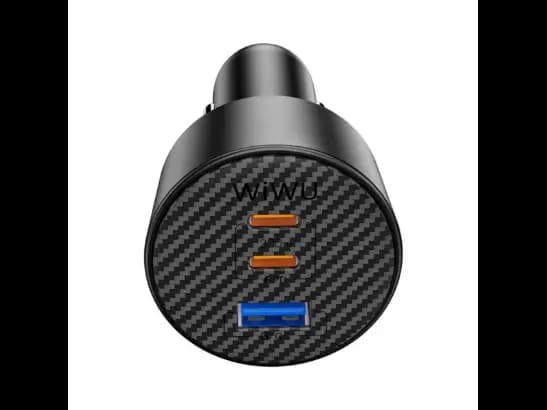 WiWU Wi-CC026 Aramid Fiber Warriors PD 200W Fast Car Charger – Black with 6 Month Warranty (4)
