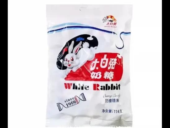 white rabbit creamy candy