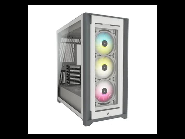 CORSAIR iCUE 5000X RGB Mid – Tower ATX White Case (2)