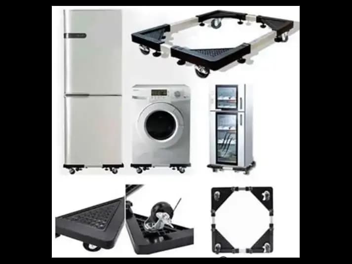 All-Purpose Heavy Quality Adjustable Mobile Appliance (Fridge, Washing Machine) Stand