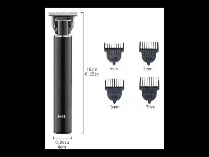 HTC AT-115 Fully Metal Body Professional Mens T- Blade Zero Cutting Hair Trimmer (3)