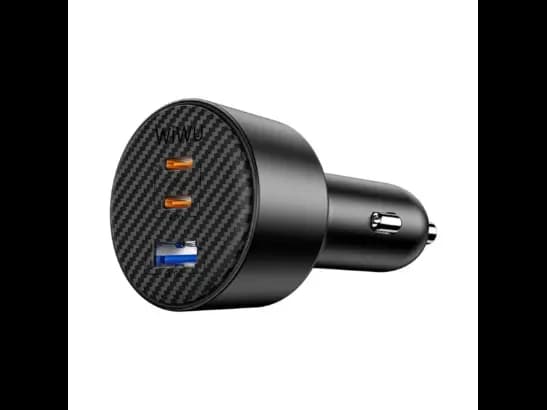 WiWU Wi-CC026 Aramid Fiber Warriors PD 200W Fast Car Charger – Black with 6 Month Warranty
