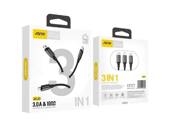 ASPOR AC-23 3 IN 1 CABLE - 1M (3)
