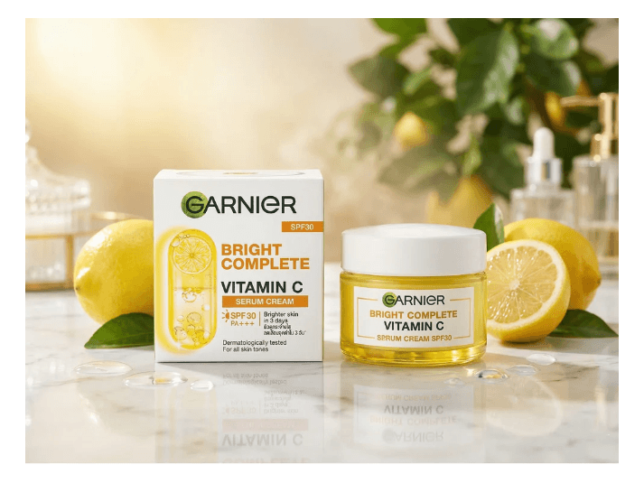 Garnier Bright Complete Vitamin C Serum Cream SPF30 50ml- INDONESIA (4)