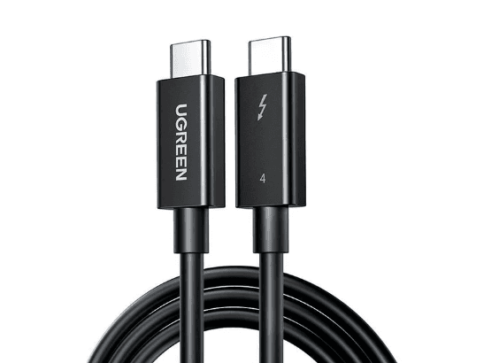 UGREEN USB-C to USB-C Thunderbolt 4 Cable 0.8m (Black) 30389