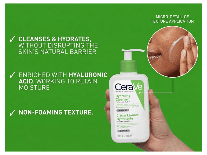 Cerave Hydrating Cleanser for Normal to Dry Skin 236ml- USA (3)