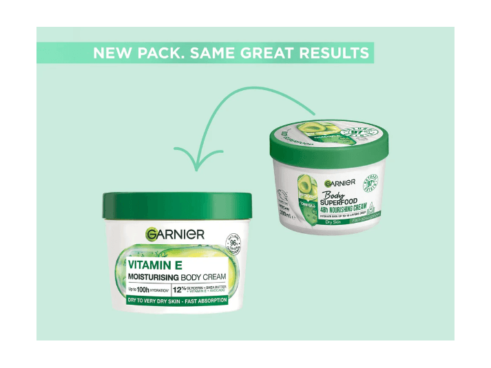 Garnier Vitamin E Moisturising Body Cream 380ml- GERMANY (4)