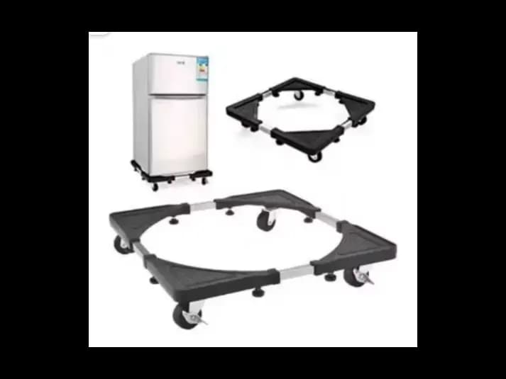 All-Purpose Heavy Quality Adjustable Mobile Appliance (Fridge, Washing Machine) Stand (3)