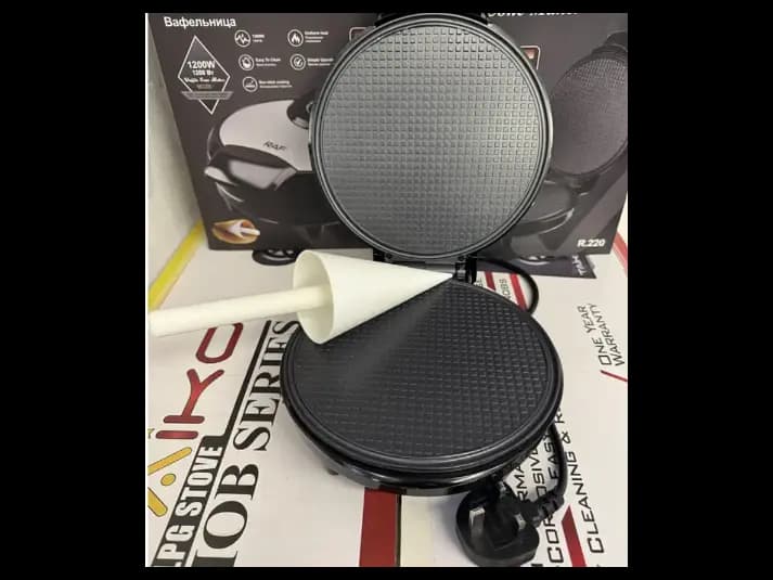 Raf Electric Egg Roll Maker, Crispy Omelet, Waffle, Pancake DIY Ice Cream Cone Machine 1200watts