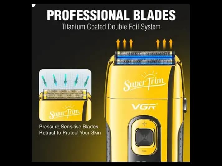 Premium VGR V-332 Professional saloon Series Shaver For Men Gold (4)
