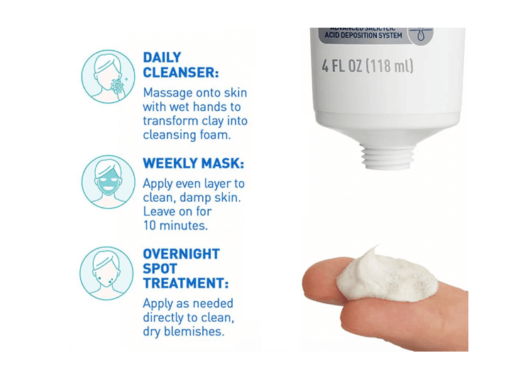Cerave Blemish Clay to Foam Cleanser 118ml- FRANCE (3)