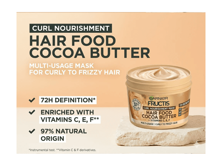 Garnier Fructis Cocoa Butter Curl Nourishing Mask 320ml (4)