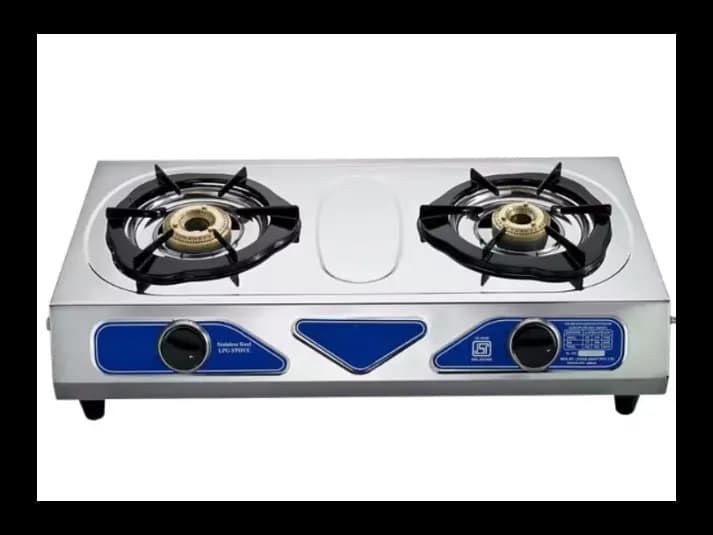 Express 100% Stainless Steel Body Indian 2 Burner Gas Cooker