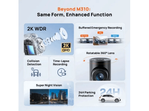 Xiaomi 70mai M310 Plus 2K Dash Camera (3)