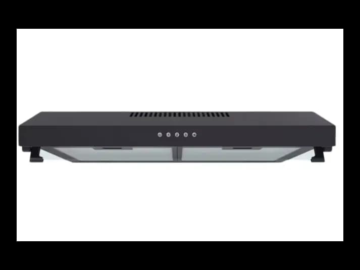 Black Slim Exhaust Range Cooker Hood (Filter Model) 60cm