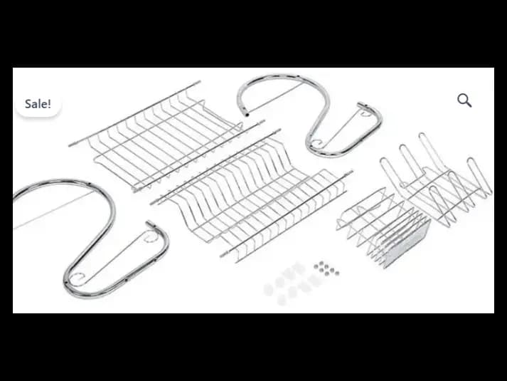 Two-Tier Kitchen Dish Rack – Silver (7)