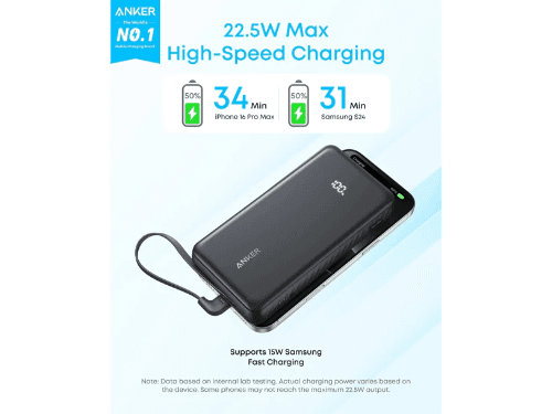 Anker Zolo 20000mAh 22.5W Power Bank - A110E (6)
