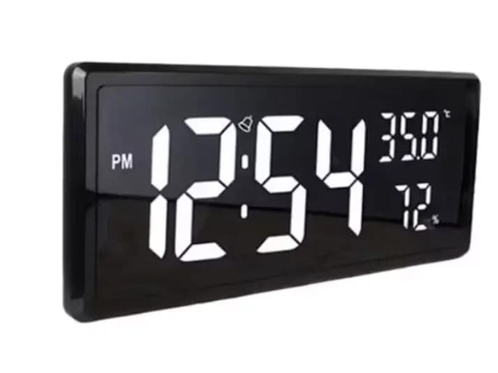 LARGE Digital LED Alarm Clock – Model 3808L (GREEN Display with Backlight) (2)