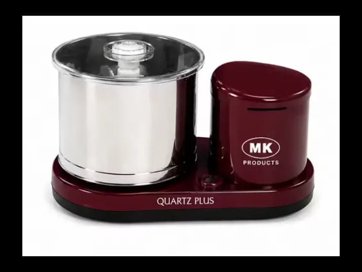 MK Products Quartz Plus Premium Table Top Wet Grinder with Stainless Steel Drum
