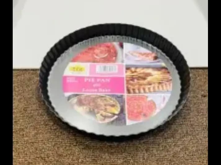 Carbon Steel Non-Stick Pie Pan – Fixed Base (24,28 & 32 CM) (4)
