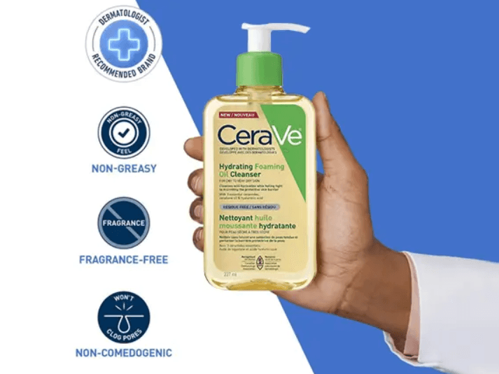 Cerave Hydrating Foaming Oil Cleanser 473ml- USA (3)